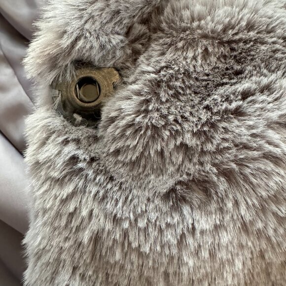 NWT Grey Cozy Soft Fleece Teddy Jacket Size S - Picture 9 of 10